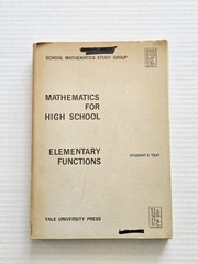 Vintage 1961 Mathematics for High School Elementary Functions Student’s Text