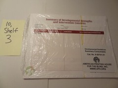 APH for the Blind Developmental Guidelines Summary Forms Pack as Shown