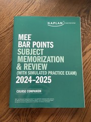 Kaplan Bar Prep 2024-2025: NEW; UBE; Complete Set