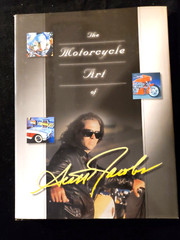 The Motorcycle Art of Scott Jacobs CERTIFIED AUTOGRAPH! Harley-Davidson!