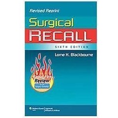Surgical Recall, 6th Edition by Lorne H. Blackbourne