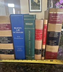 Lot of 6 Law Books Legal Railroad for Decorating Staging Décor Reference Text