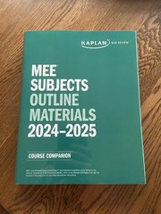 Kaplan Bar Prep 2024-2025: NEW; UBE; Complete Set