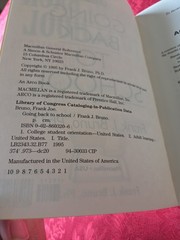 Signed By Author. Going Back To School By Frank J Bruno PB