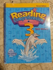 Abeka 3rd Grade PARENT EDITION Reading Comprehension 3 Skill Sheets