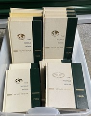 The World Book Year Book Set of 13 Volumes 1957 to 1969 Year Books Mid Century