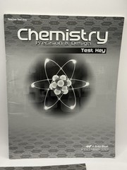 Abeka Chemistry Precision & Design 3rd Edition Textbook Lab Manual Test/Quiz Key