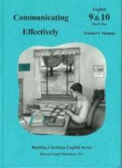Communicating Effectively : Teacher’s Manual Hardcover Bruce Good