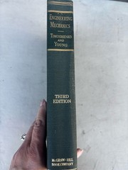 Vintage Engineering Mechanics Timoshenko Young Third Edition McGraw-Hill HC