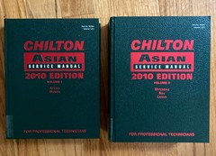 Chilton Asian Service Manual Volume 1 Acura Honda Vol 2 Hyundai Kia 2010 Edition