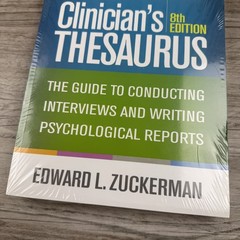Clinician’s Thesaurus : The Guide to Conducting Interviews ,New and Sealed