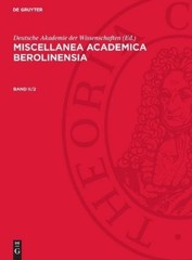 Miscellanea Academica Berolinensia. Band II/2 (Hardback)