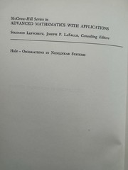 Oscillations in Nonlinear Systems Hale, J. K. 1963