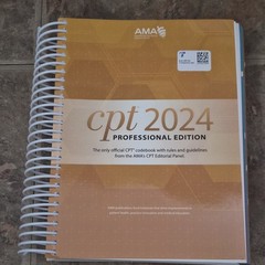 AMA CPT 2024 Professional Edition Spiral Textbook Medical Coding & Billing