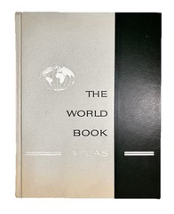 1970 World Book Atlas – 392pg Oversized Hardcover Book ~ 14 3/8 x 11 1/4inch