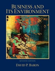 Business and Its Environment by David Baron: Used