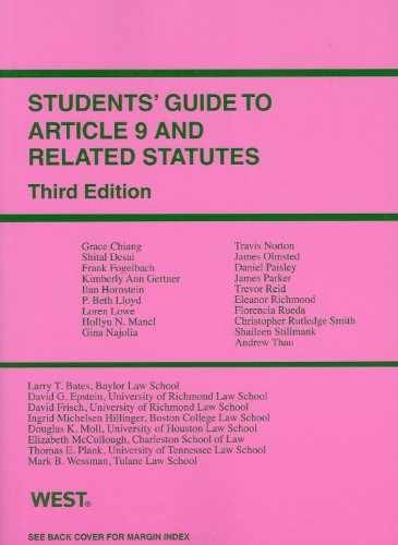 Students’ Guide to Article 9 and – Paperback, by Epstein David G. – Very Good