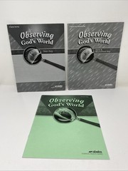 Lot 3 Abeka Observing God’s World Teacher Test Key/Quiz Worksheet Key/Answer Key