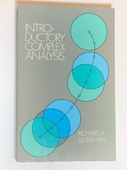 Introductory Complex Analysis by Richard Silverman 1972 Dover