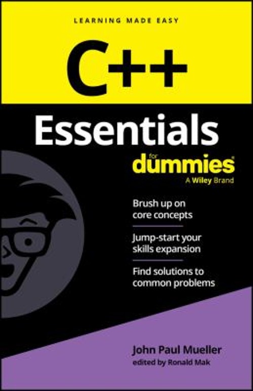 C++ Essentials For Dummies Paperback John Paul Mueller