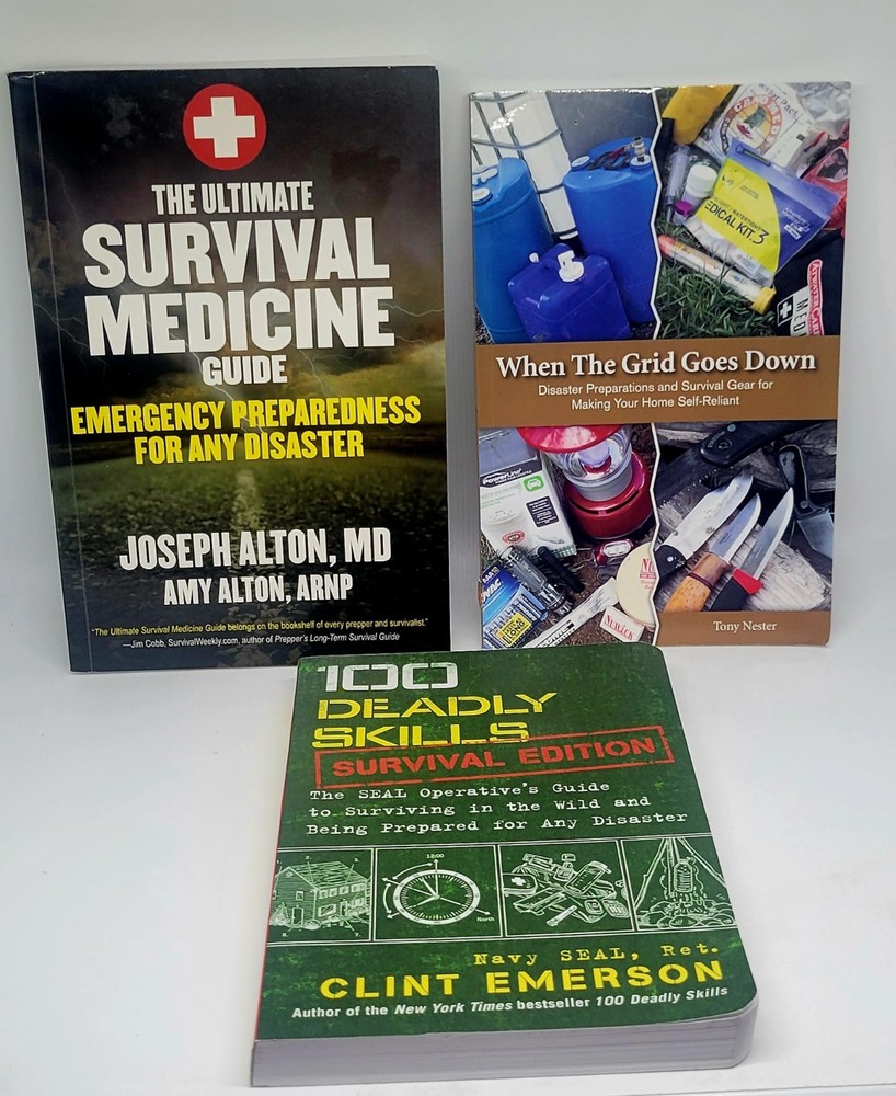Ultimate Survival Medicine Guide, 100 Deadly Skills & When The Grid Goes Down PB