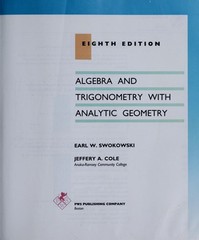 Algebra and Trigonometry with Analytic Geometry Hardcover