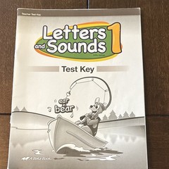A Beka Book Letters and Sounds 1 Test Key Teacher’s Edition 5th Edition