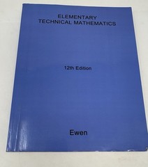 Cengage Elementary Technical Mathematics 12th Edition Dale Ewen – Rebound