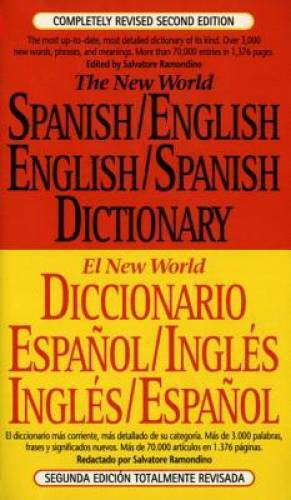 The New World Spanish/English, English/Spanish Dictionary (El New World D – GOOD