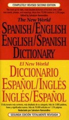The New World Spanish/English, English/Spanish Dictionary (El New World D – GOOD