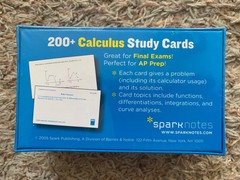 Spark Notes CALCULUS STUDY CARDS! 200+ Cards, Problem/Solution, BRAND NEW Sealed