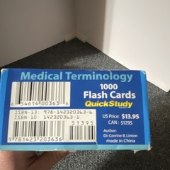 Medical Terminology 1000 Flash Cards by Dr. Corinne B. Linton, Tabbed by Topic