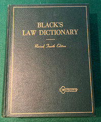 Black’s Law Dictionary Revised 4th Edition 1968 Hardcover West Publishing