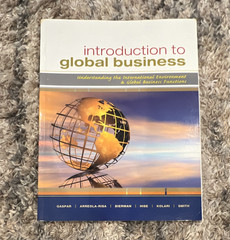 South-Western Cengage Introduction to Global Business 2013 PB Gaspar ISBN 5212
