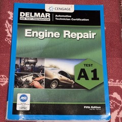 Delmar Cengage ASE Test Preparation Engine Repair A1 Study Guide Book 5th Ed