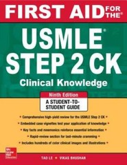 First Aid for the USMLE Step 2 CK, Ninth Edition (First Aid USMLE) – GOOD