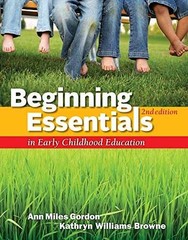 Beginning Essentials in Early – Paperback, by Gordon Ann; Williams – Very Good