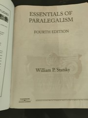 Essentials of Paralegalism Perfect William P. Statsky