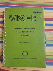 WISC Manual: Wechsler Intelligence Scale for Children 1974 – Manual Only