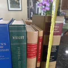 Lot of 6 Law Books Legal Railroad for Decorating Staging Décor Reference Text