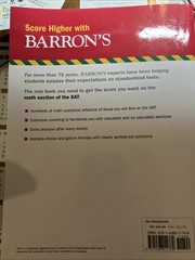 Barron’s Sat Prep Ser.: SAT Math Workbook by Lawrence S. Leff (2019, Trade…