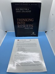 THINKING INTO RESULTS Bob Proctor & Sandy. Program For Leaders. Shown Book Only