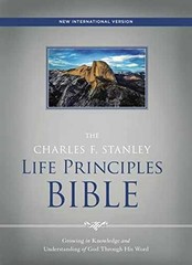 NIV, The Charles F. Stanley – Hardcover, by Thomas Nelson; Stanley – Very Good b