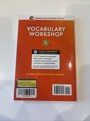 Sadlier Vocabulary Workshop Enriched Edition Level H By Jerome Shostak 