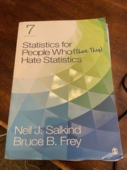 Statistics for People Who (Think They) Hate Statistics 7th Edition Salkind