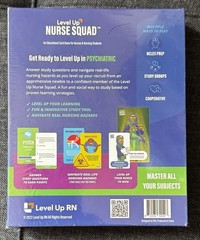 Level up RN Nurse Squad Psychiatric Educational Card Game Group Study Tool