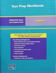 PRENTICE HALL MATH GRADE 6 TEST PREPARATION WORKBOOK 2007 **BRAND NEW**