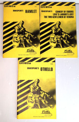 Lot Of 9 William Shakespeare Cliff Notes 1960s-2000s Vintage Cliffs Othello