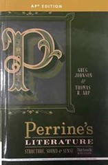 PERRINE’S LITERATURE:STRUCTURE…AP – Hardcover, by Greg Johnson; Thomas – Good