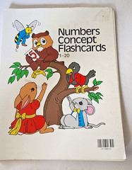 Giant Numbers Concept Flashcards 8 1/2″ X 11″ Colorful Kindergarten